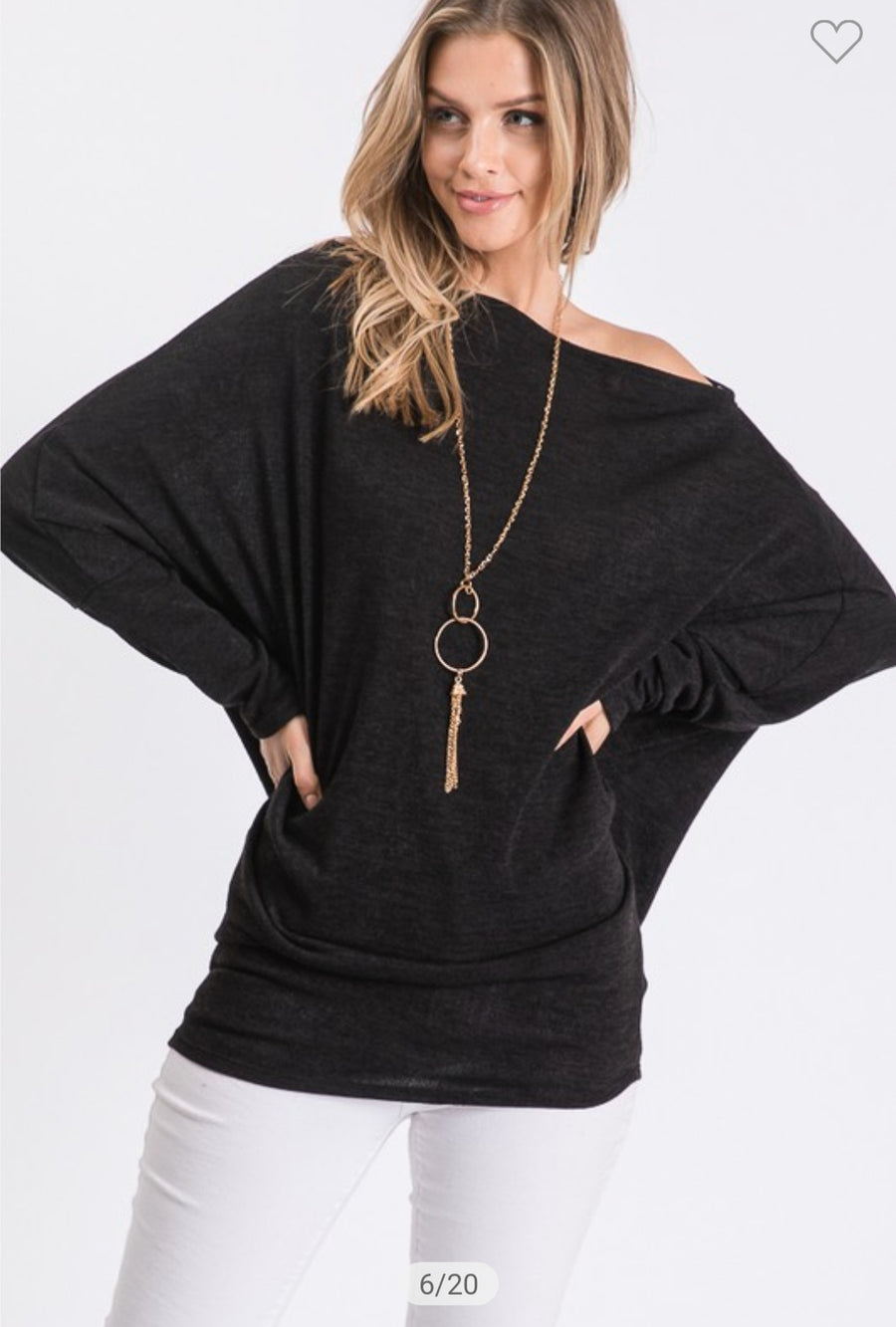 Longsleeved Dolman in Black