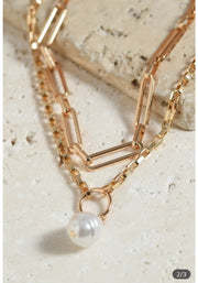 Double Chain Gold Necklace