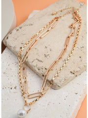 Double Chain Gold Necklace