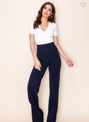 Navy High Waisted Dress Pants